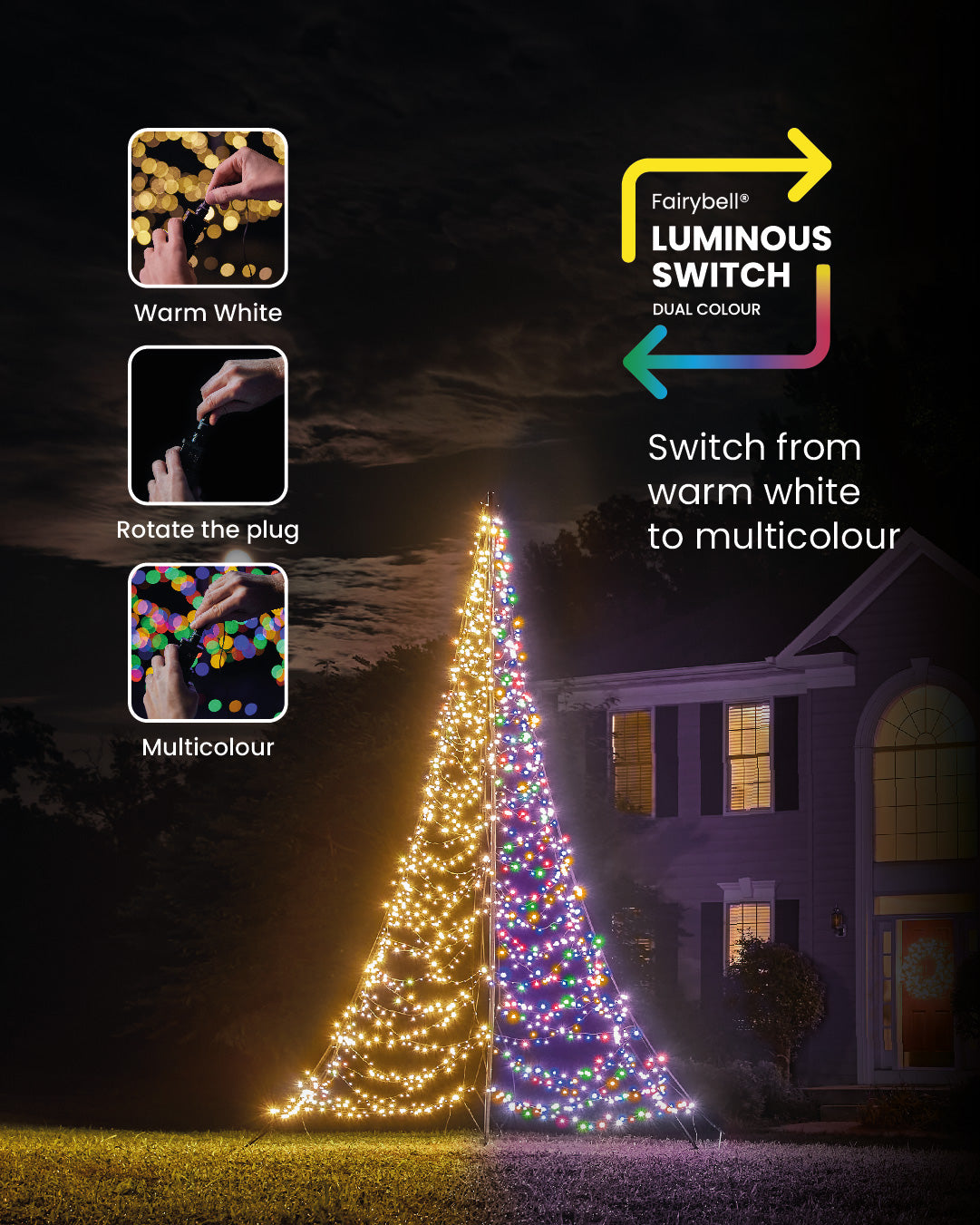 Fairybell Luminous Switch | 4 meters | 1500 LED lights