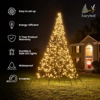 Fairybell | 4 meters | 640 LED lights | Including mast | Twinkle