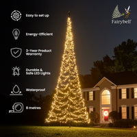 Fairybell | 8 metres | 1,500 LED lights | Warm white