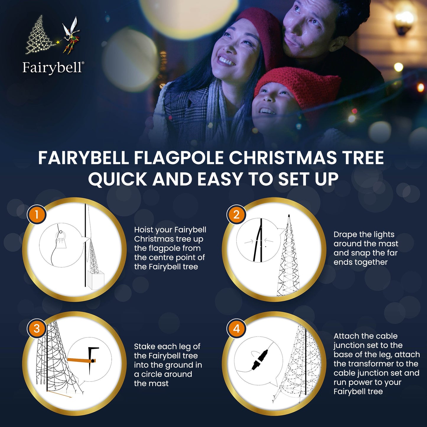 Fairybell | 8 meters | 1,500 LED lights | Warm white