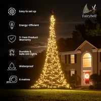 Fairybell | 6 meters | 900 LED lights | Warm white