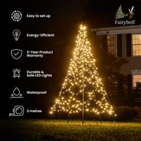 Fairybell | 3 metres | 480 LED lights | Including mast | Twinkle