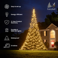 Fairybell | 6 meters | 1,200 LED lights | Warm white