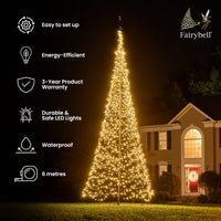 Fairybell | 6 meters | 2,000 LED lights | Warm white